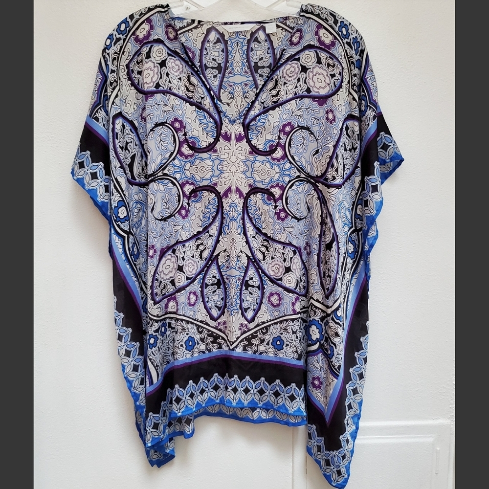 New York & Company Butterfly Wings Top Size S/XS